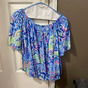 Lilly Pulitzer Off the Shoulder Top